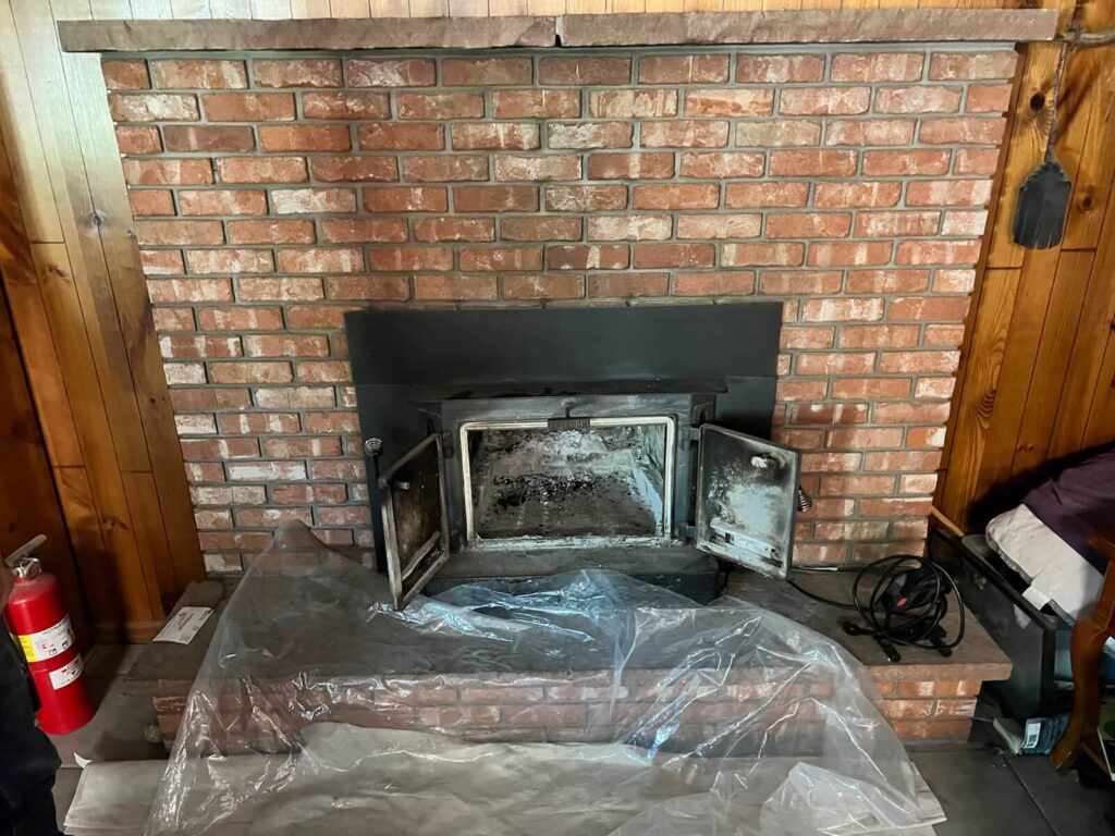 Fireplace Installation by Fremont County Fireplaces (during)