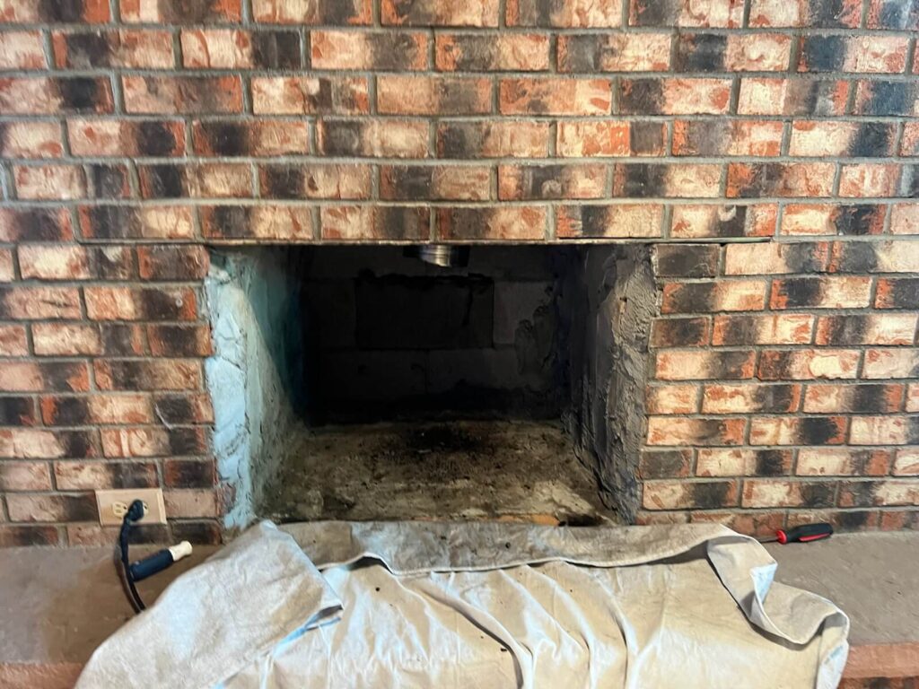 Fireplace Installation by Fremont County Fireplaces (Before)