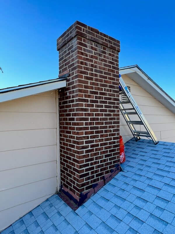 Chimney repair by Fremont County Fireplaces (Before)